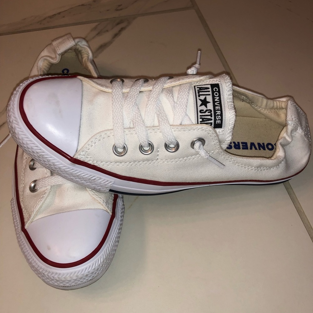 White low top converse